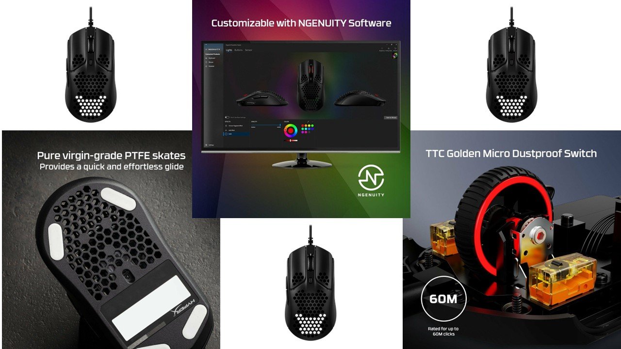 HyperX Pulsefire Haste - Gaming Mouse (Black)